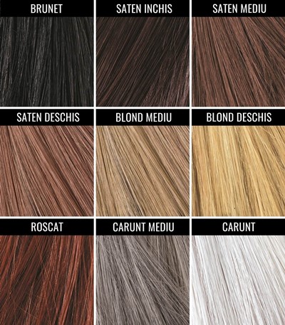 Nanofibrele Toppik sunt disponibile in 9 nuante de culoare